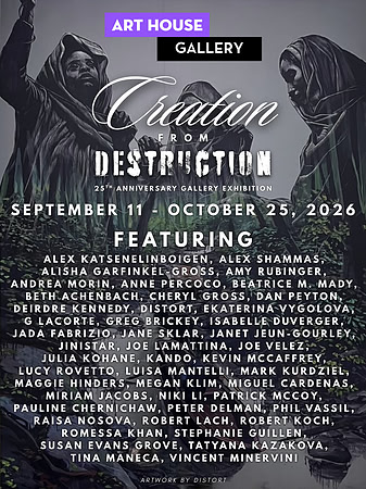 One of my sculptures was selected by Art House Productions for their 25th anniversary exhibition "Creation from Destruction", running from September 11 - October 25, 2026.
